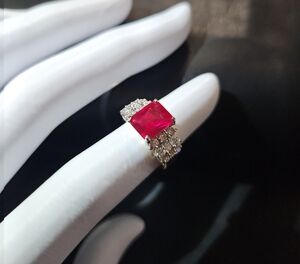 14K Gold Plated Ruby Ring